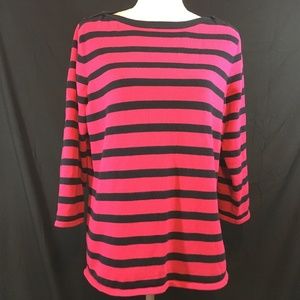 Chaps Boatneck Striped Sweater